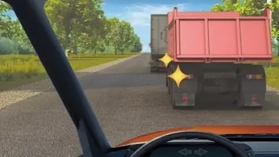 Можно ли начать обгон, если грузовики тянутся колонной: ошибается 88% водителей — вопрос из билета ПДД