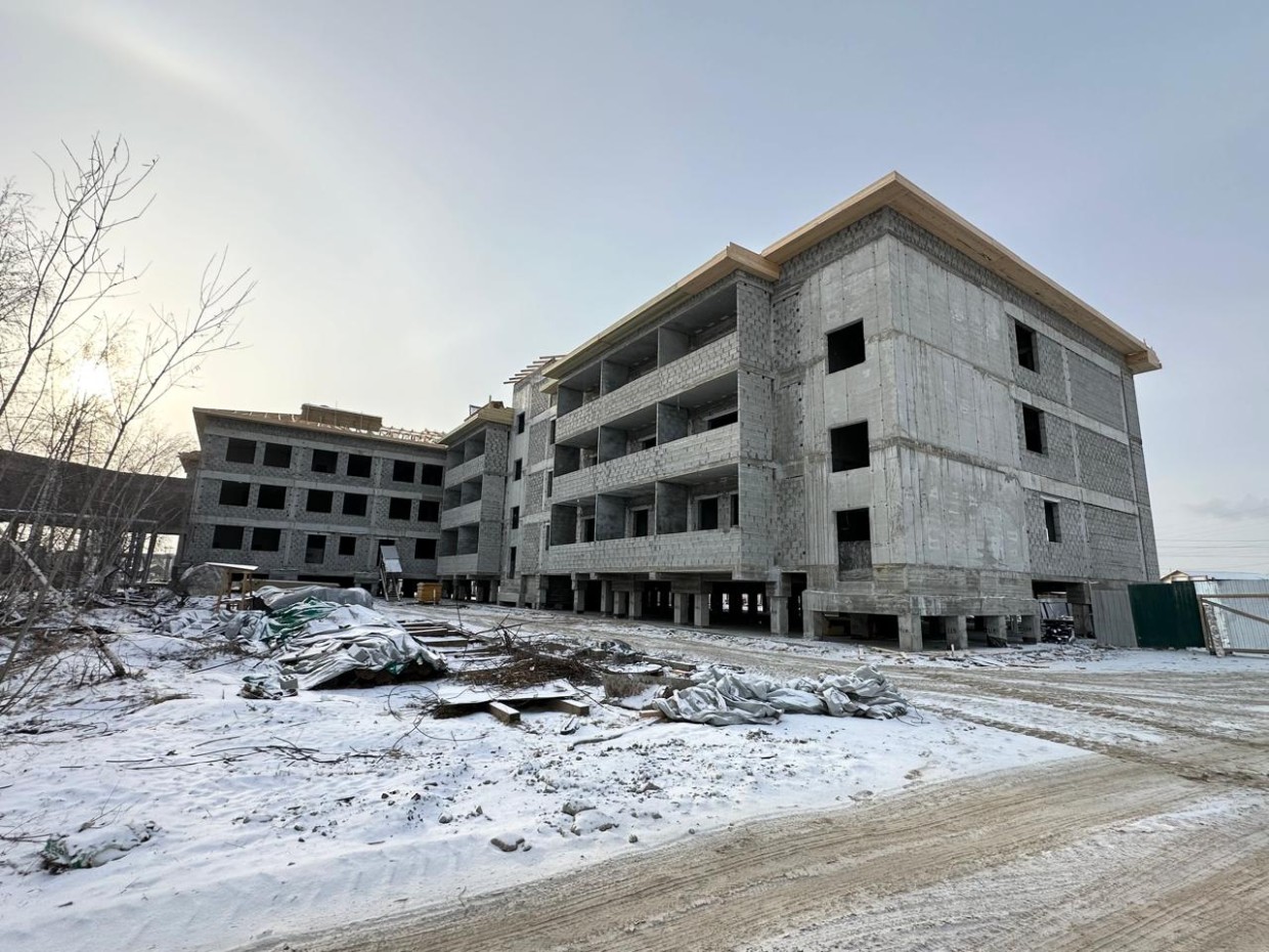 Фотофакт: Строительство нового корпуса Дома-интерната в Якутске завершат в 2027 году
