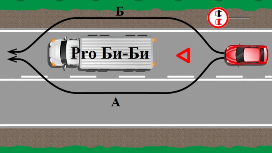 Вопрос из билета ПДД: по какой траектории объехать грузовик — ошибаются 95% водителей