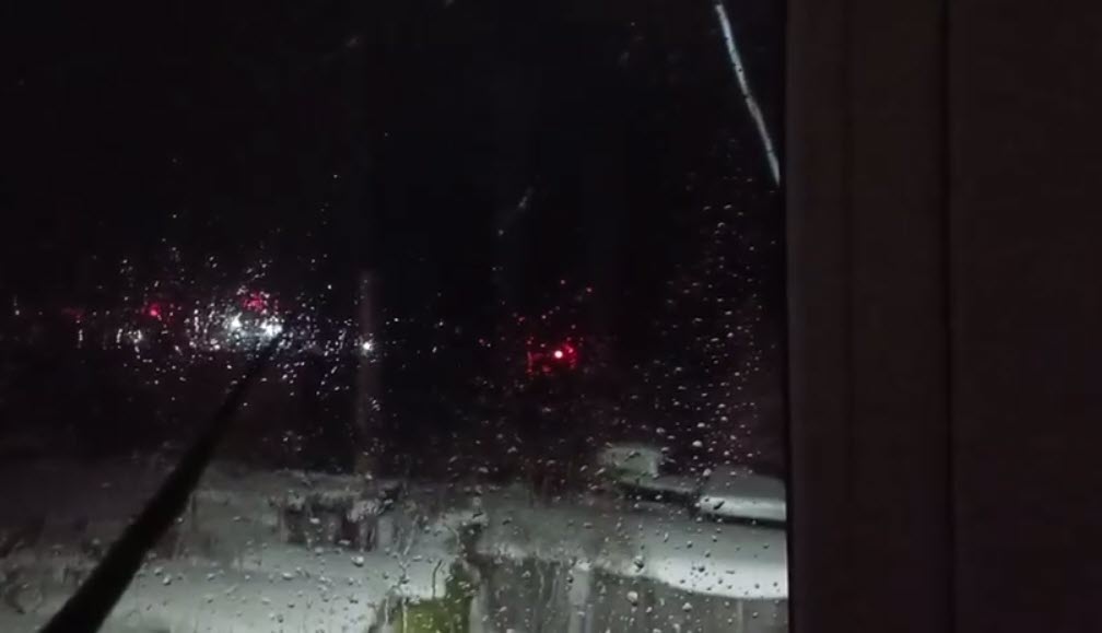 В поселке Черском шел дождь