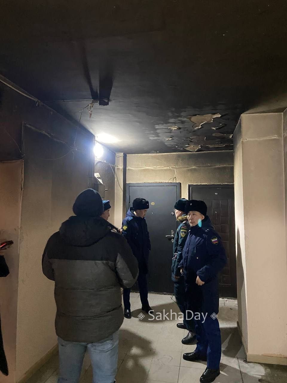 Жители дома на проспекте в Якутске, где произошел пожар, могут остаться без отопления