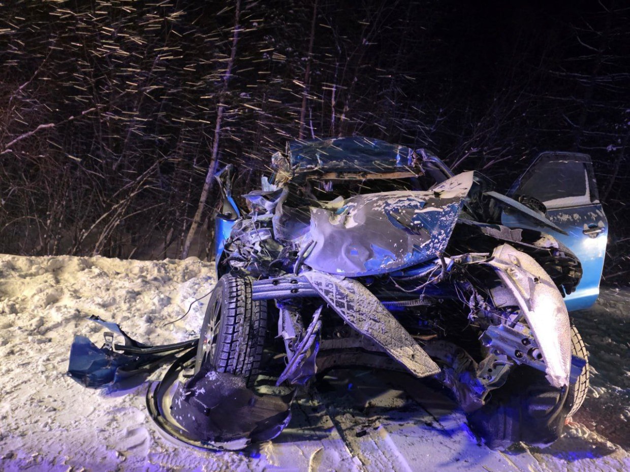 В Нерюнгринском районе в результате  ДТП погибли два человека