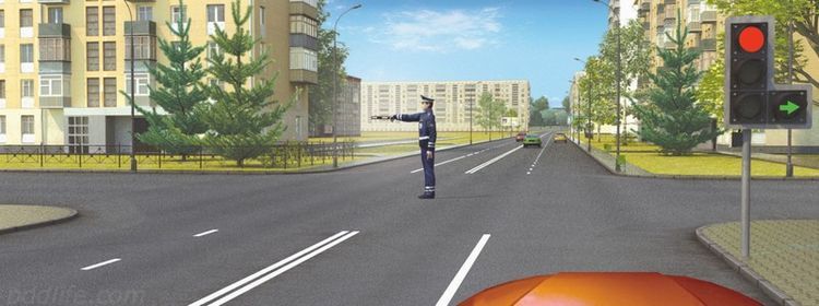 Кто куда — светофор или регулировщик: 73% на экзамене не знают, кому можно ехать по ПДД