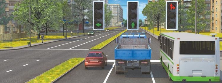 Каждому по светофору: кому разрешено ехать прямо — билет с подвохом решают верно только 38%