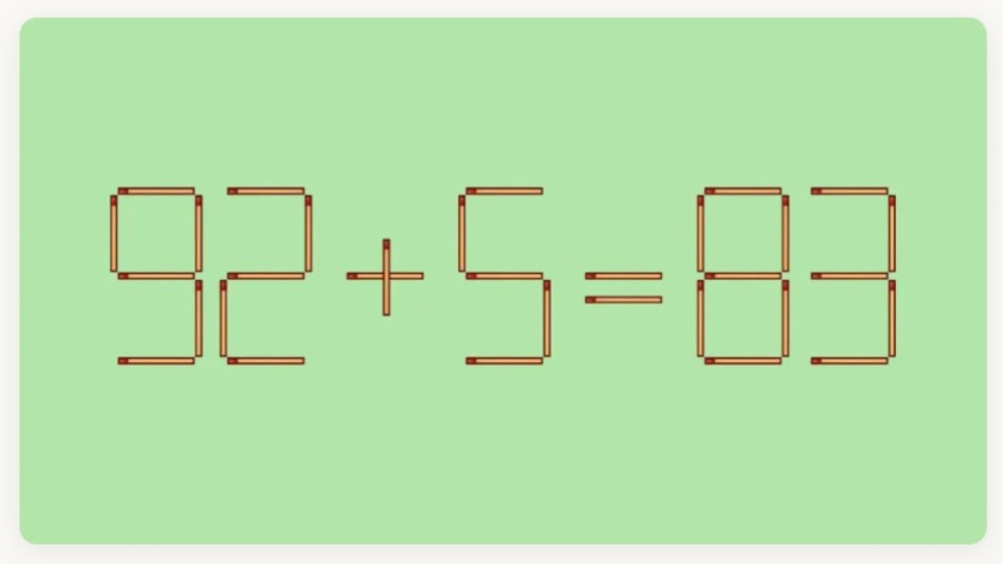 Агутин Леонид своими умениями вас поразит — найдите ответ к головоломке, передвинув всего одну спичку: на решение есть 15 секунд