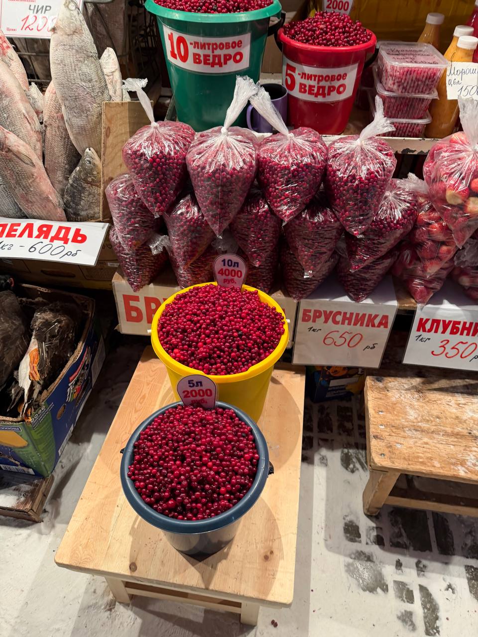 Обзор цен на рынке в Якутске: ягоды, рыба и дичь