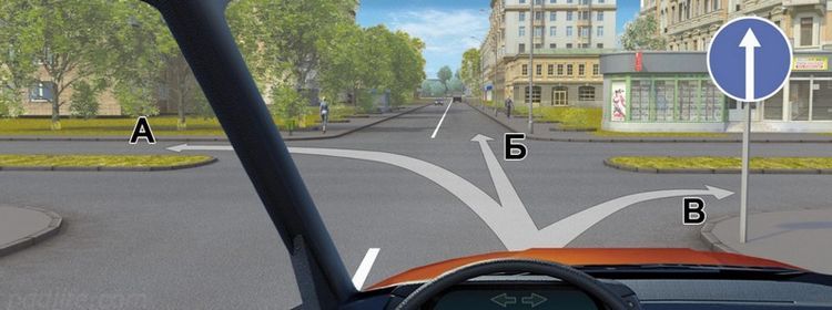 Знак «прямо» — не такой уж и прямолинейный как кажется на первый взгляд: а перекрёсток-то с подвохом, его не разглядели 49% на экзамене по ПДД