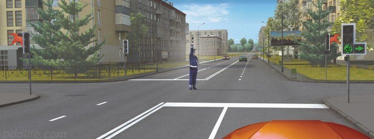 Этот вопрос из экзамена по ПДД не поддался 97% отвечавших: спор жезла с зелёным — кто победит?