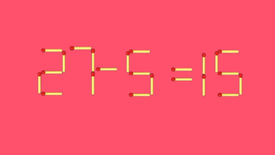 Тест на сообразительность: сможете ли вы найти решение задачи со спичками меньше чем за 20 секунд