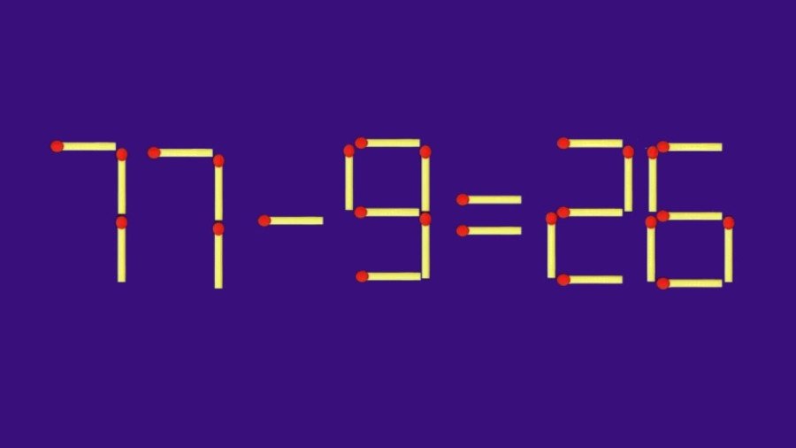 Тест на IQ из советских учебников: передвиньте 1 спичку, чтобы превратить ошибку в верный ответ