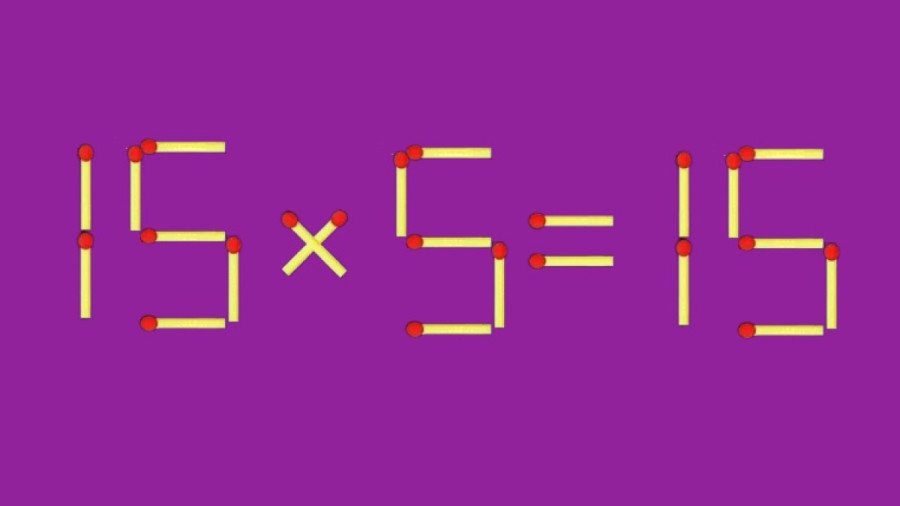Интеллектуальная йога: исправьте пример 15×5=15 за один ход и проверьте свою ментальную гибкость