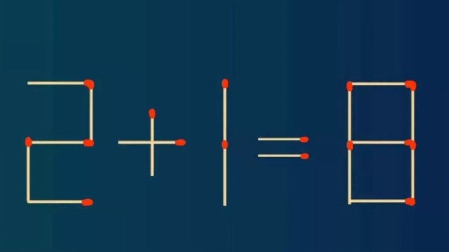 Тест на логику: переставьте 1 спичку в примере, чтобы решить его за 15 секунд