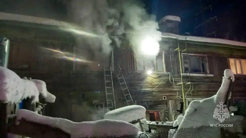 Ночной пожар  унес жизни двух якутян