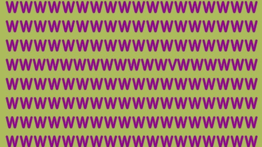 Тест для будущих криминалистов: найдите букву V среди W за 20 секунд