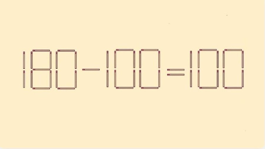 Задача для гуманитариев: переставьте 1 спичку, чтобы получить тройное равенство