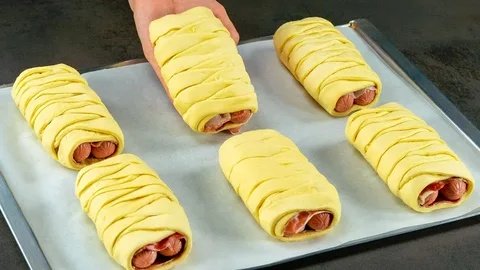 Забудьте про скучные бутерброды: готовим быстрые хот-доги из слоёного теста на завтрак