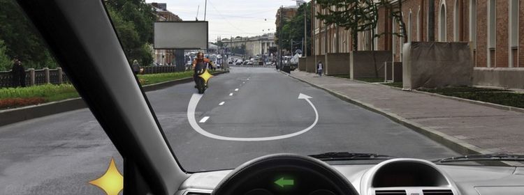 Не подрезать — выезд от тротуара и старая ошибка водителя: коварный вопрос ПДД про мотоцикл на развороте на экзамене запутал 49% отвечавших