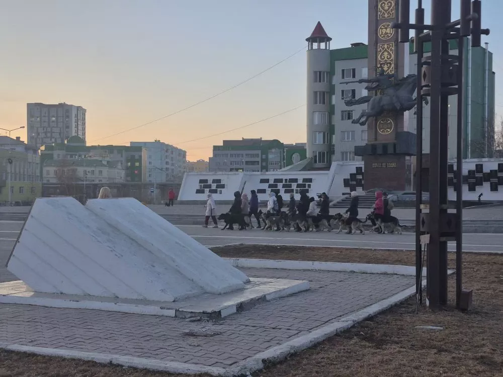 Идет подготовка к празднованию 9 Мая в Якутске