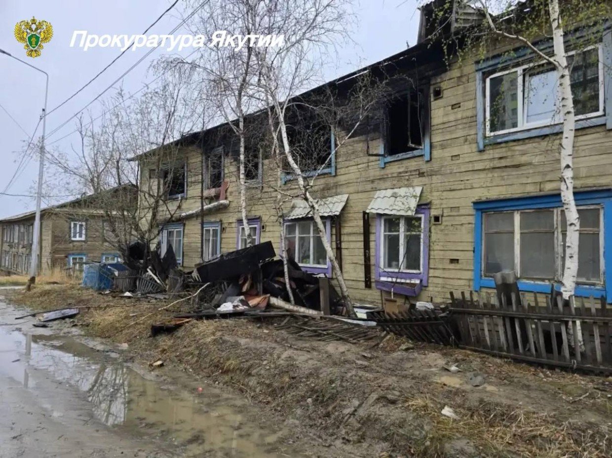 Пожар в двухэтажке Якутска оказался поджогом: возбуждено дело об убийстве